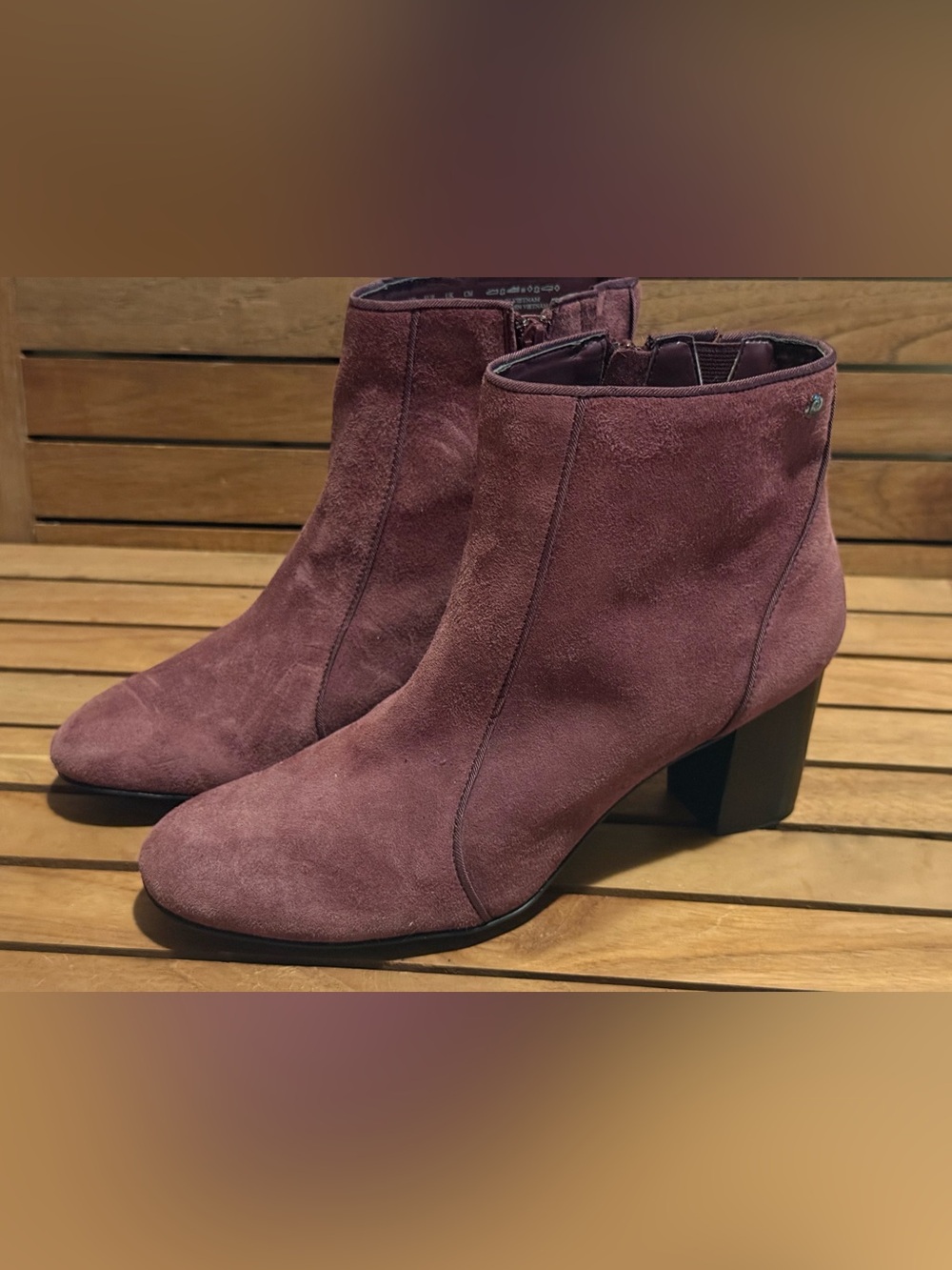 Hush Puppies retro Melodi Langdon boots soft suede 10